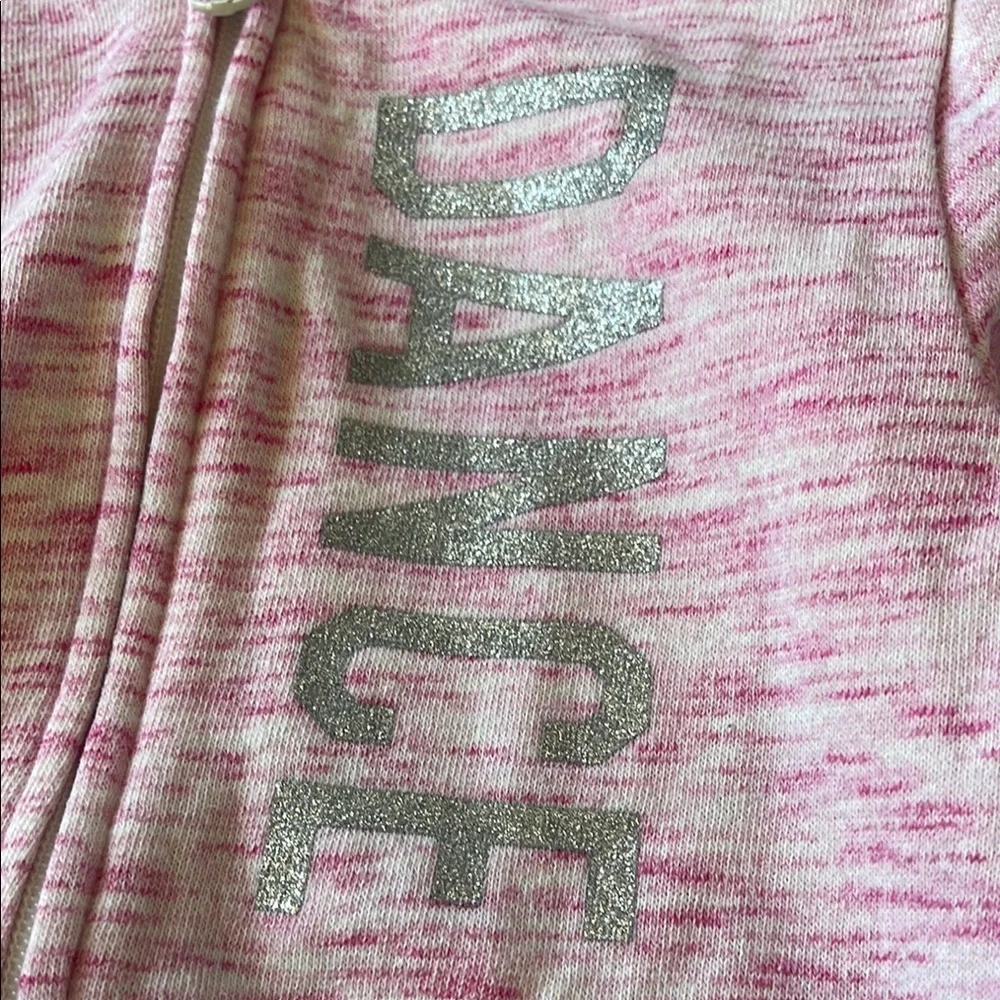 The Children's Place Pink Zip-Up “Dance” Hoodie Jacket